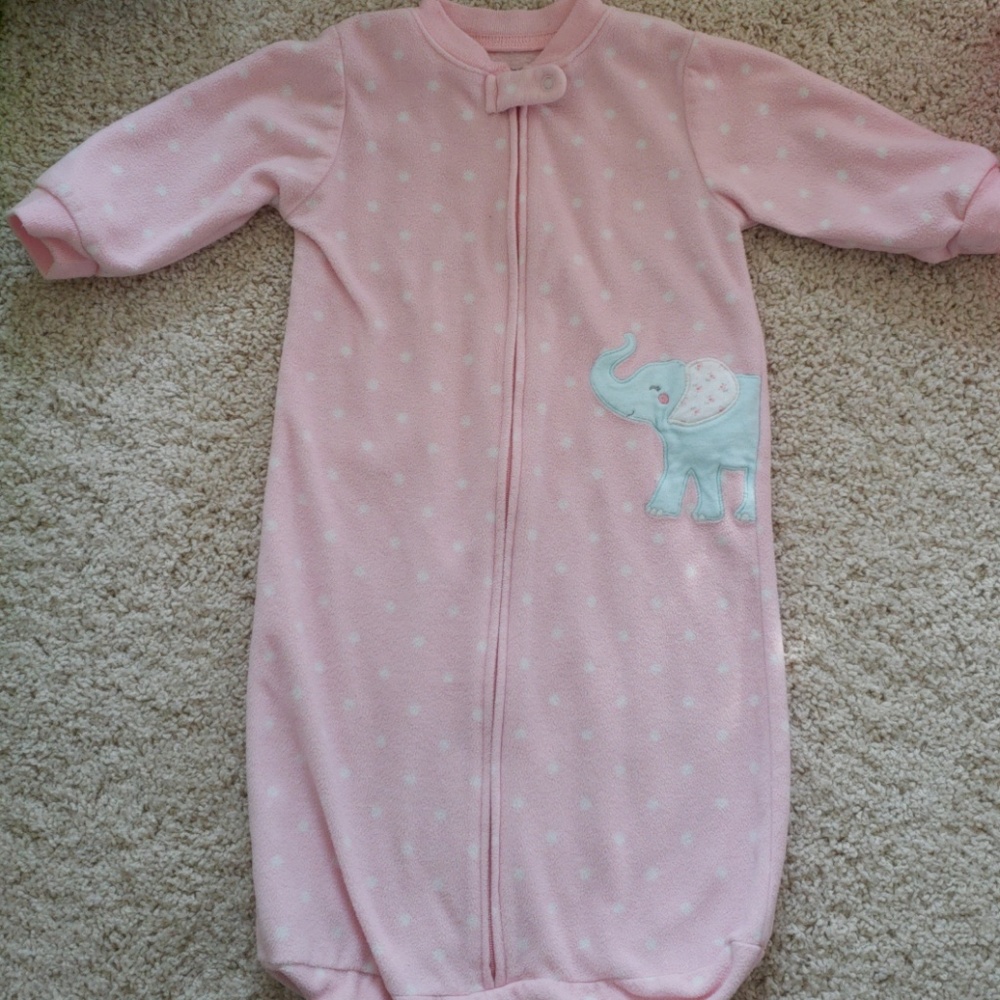 Fleece sleep sack in good used condition